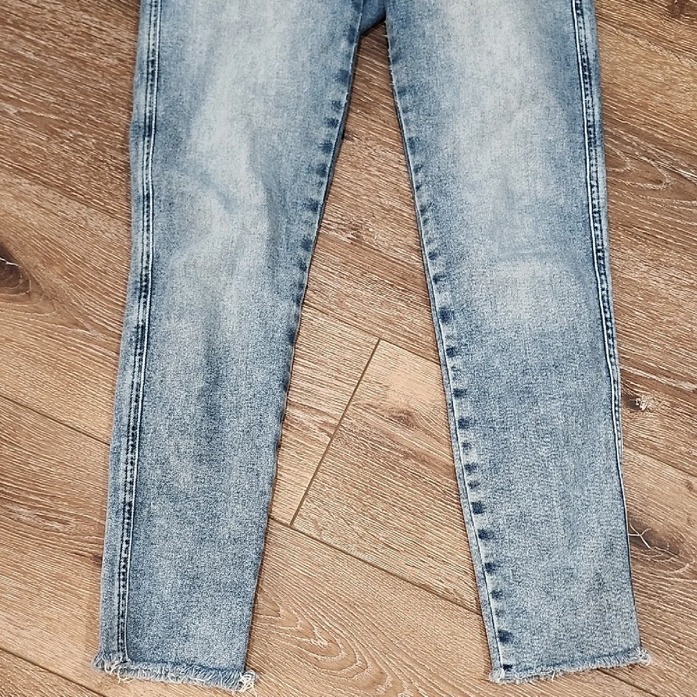 We The Free Light Blue Ultra High Rise Skinny Jeans Faded Casual Premium 28 Boho